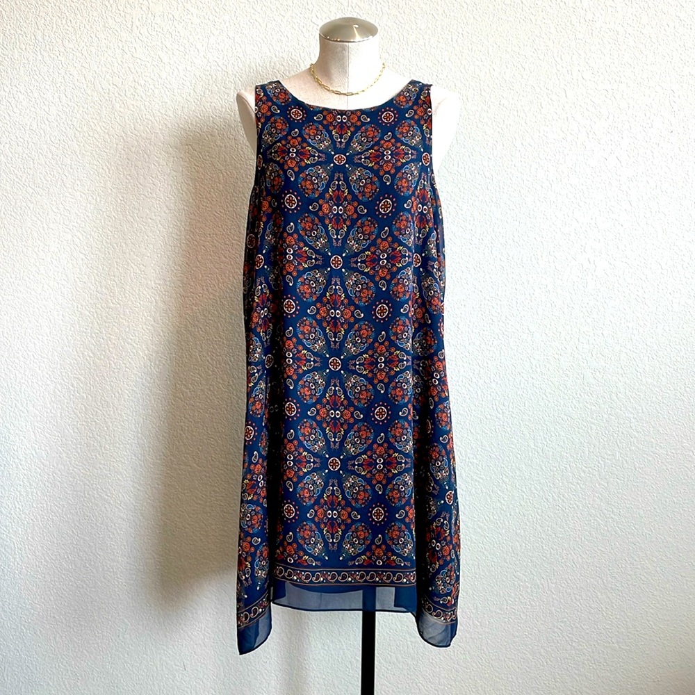 Max Edition Large Sleeveless Navy Dress